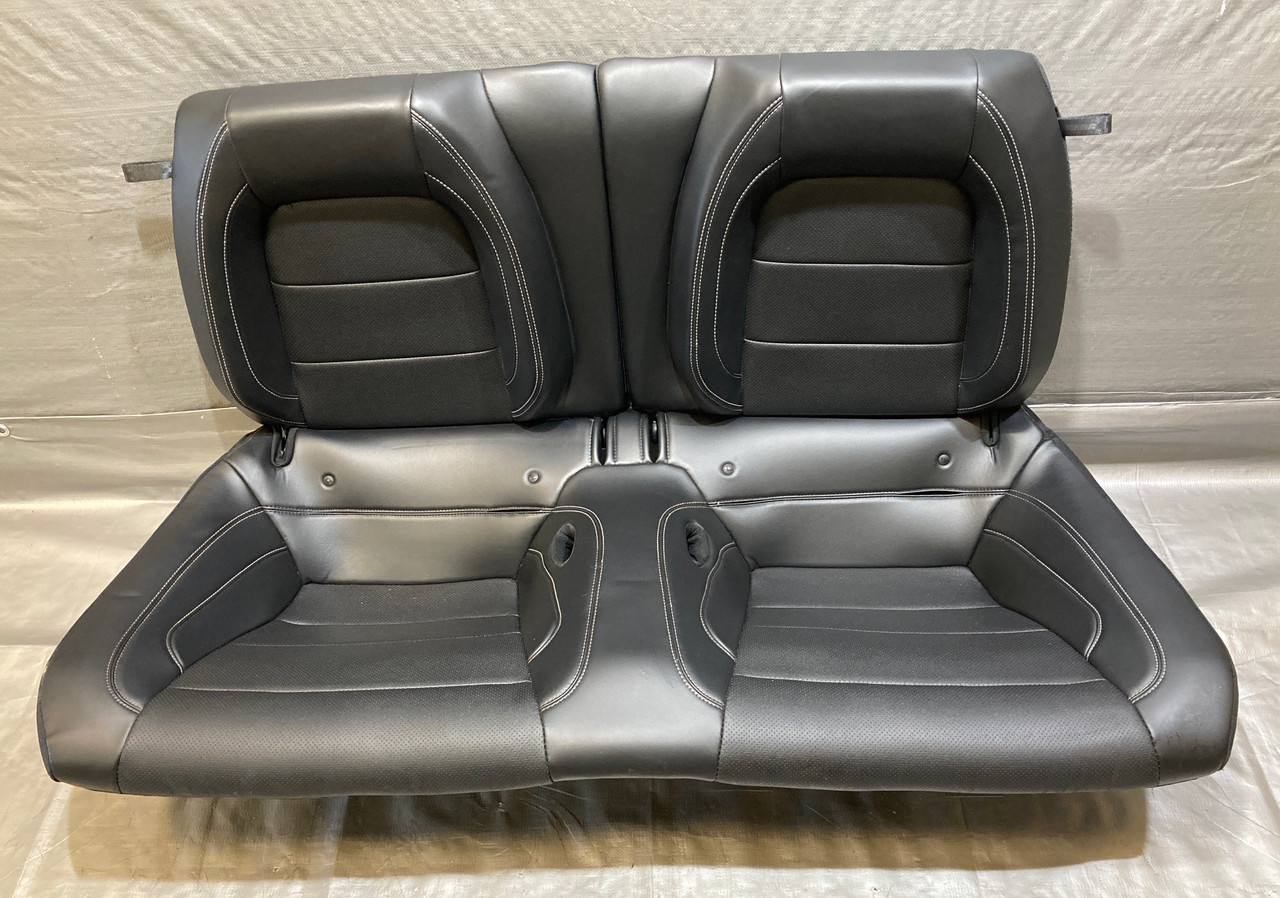 IMG_1810__43457.1761836322.jpg 2015-2020 Ford Mustang GT Premium S550 Coupe Black Leather Rear Seat Set / FM015 - Image 1