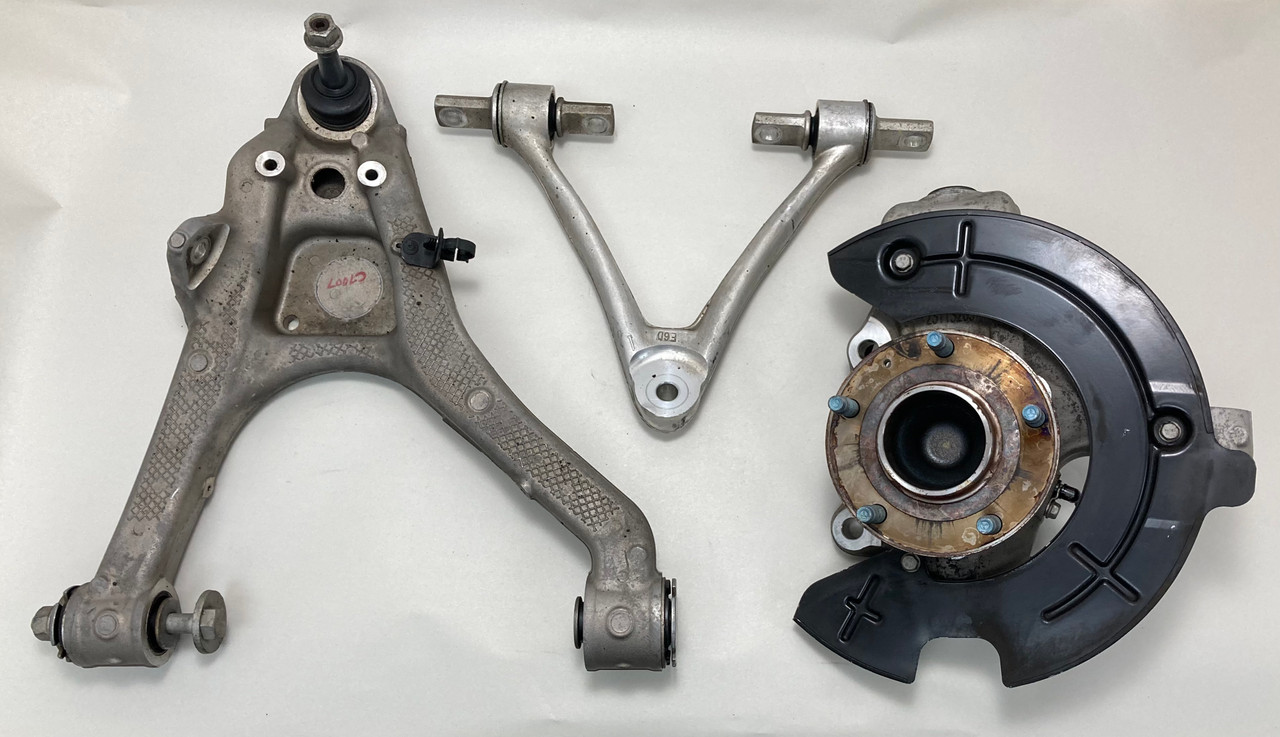 IMG_2073__76882.1754426612.jpg 2014-2019 Chevrolet C7 Corvette Passenger Front Knee Spindle Hub w/ Control Arms / 50K C7007 - Image 1