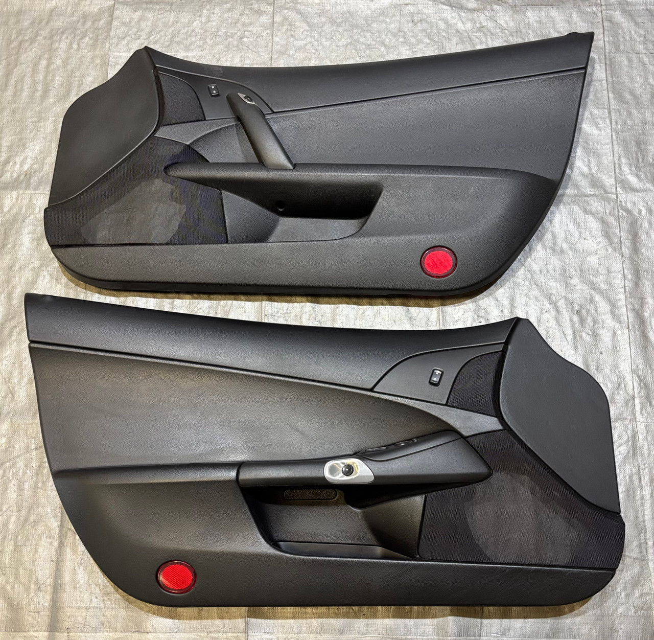 IMG_2256__76818.1775583372.jpg 2009-2013 Chevrolet Corvette C6 Coupe Interior Door Panels / Black / Pair / C6023 - Image 1