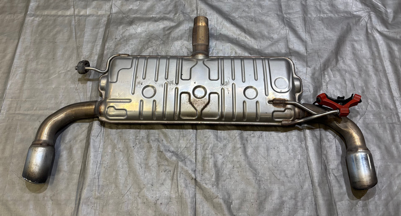 IMG_2317__90005.1778875570.jpg 2012-2013 Volkswagen Beetle Turbo Coupe Exhaust Muffler w/ Tips / OEM / 87K VB013 - Image 1
