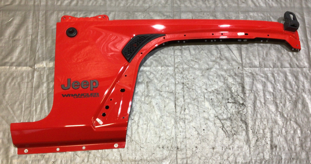 IMG_2358__94065.1698669137.jpg 2018-2023 Jeep Wrangler JL Passenger Front Fender Apron Panel / Firecracker Red JL006 - Image 1