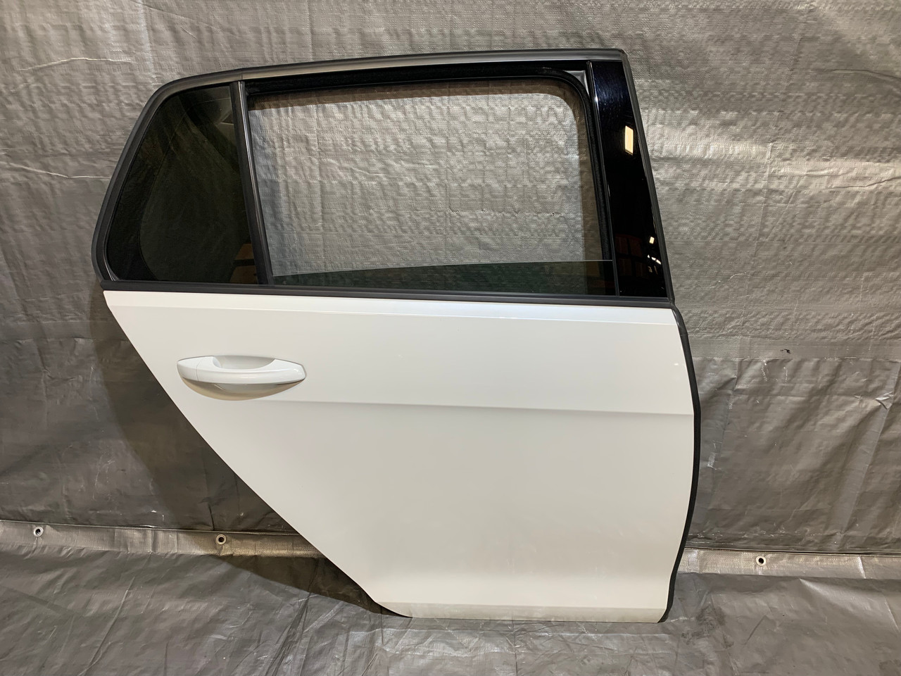 IMG_2745__00435.1688743376.jpg 2015-2020 Volkswagen MK7 Golf R Passenger Rear Door / Oryx White Pearl M7R05 - Image 1