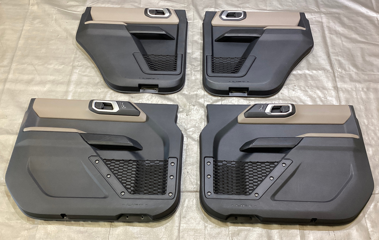 IMG_2904__83764.1738701197.jpg 2021-2024 Ford Bronco 4DR Interior Door Panels / Sandstone / Set of 4 / BR002 - Image 1