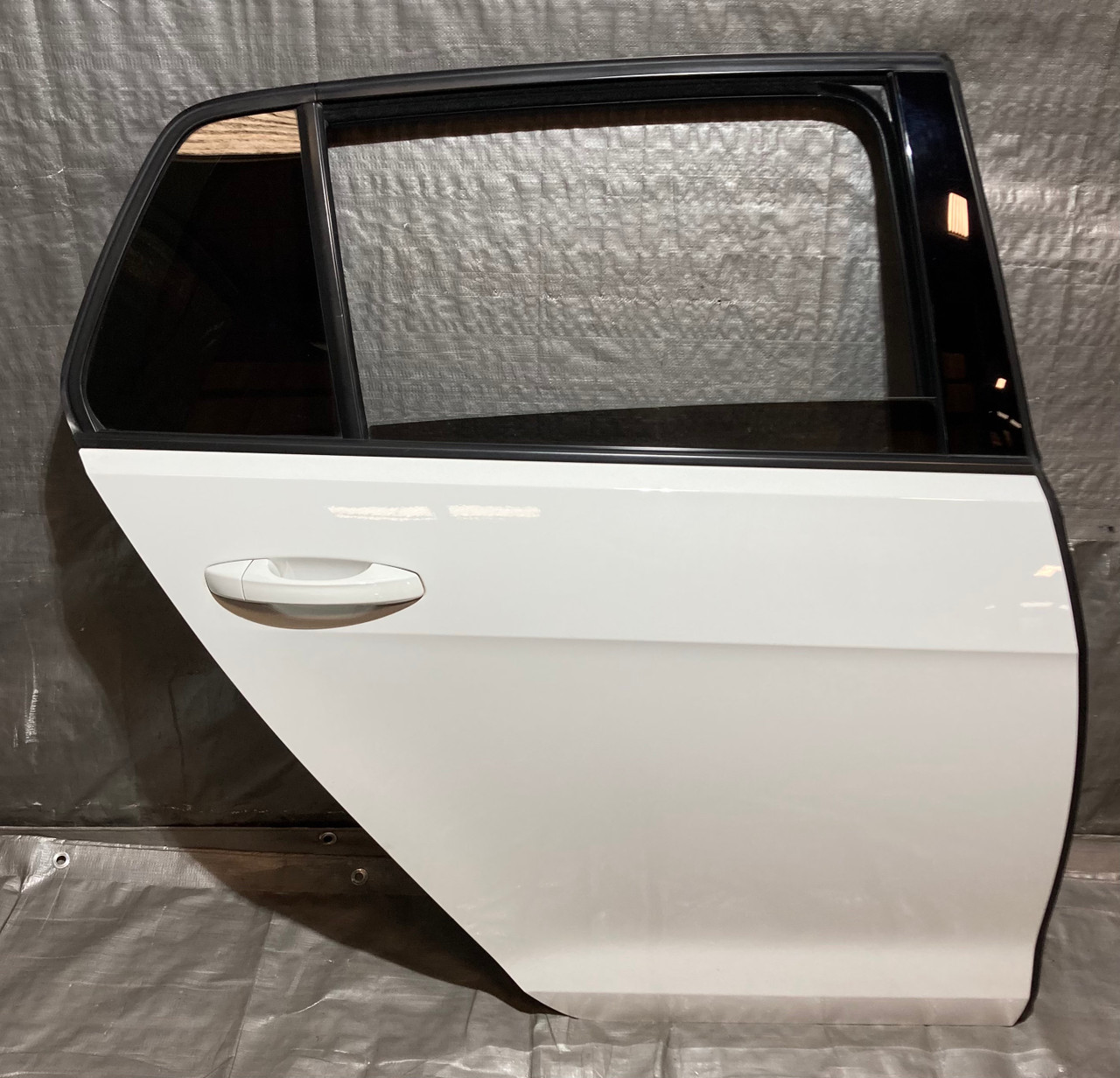 IMG_3211__86575.1733515873.jpg 2015-2020 Volkswagen MK7 Golf GTI 4DR Passenger Rear Door Assembly / Pure White / M7009 - Image 1