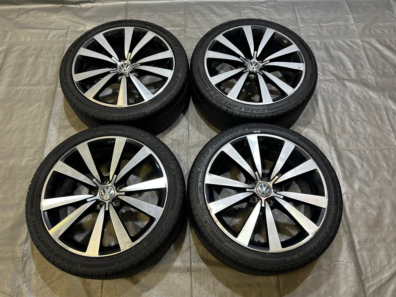 IMG_3415_2__02834.1779130871.jpg 2012-2019 Volkswagen Beetle Turbo 19" Tornado Wheels Rims w/ Tires / Set of 4 / VB013 - Image 1