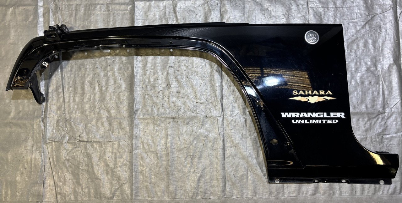 IMG_3742__11917.1784554847.jpg 2007-2018 Jeep Wrangler JK Driver Side Fender Apron Panel / Black Clearcoat JK018 - Image 1