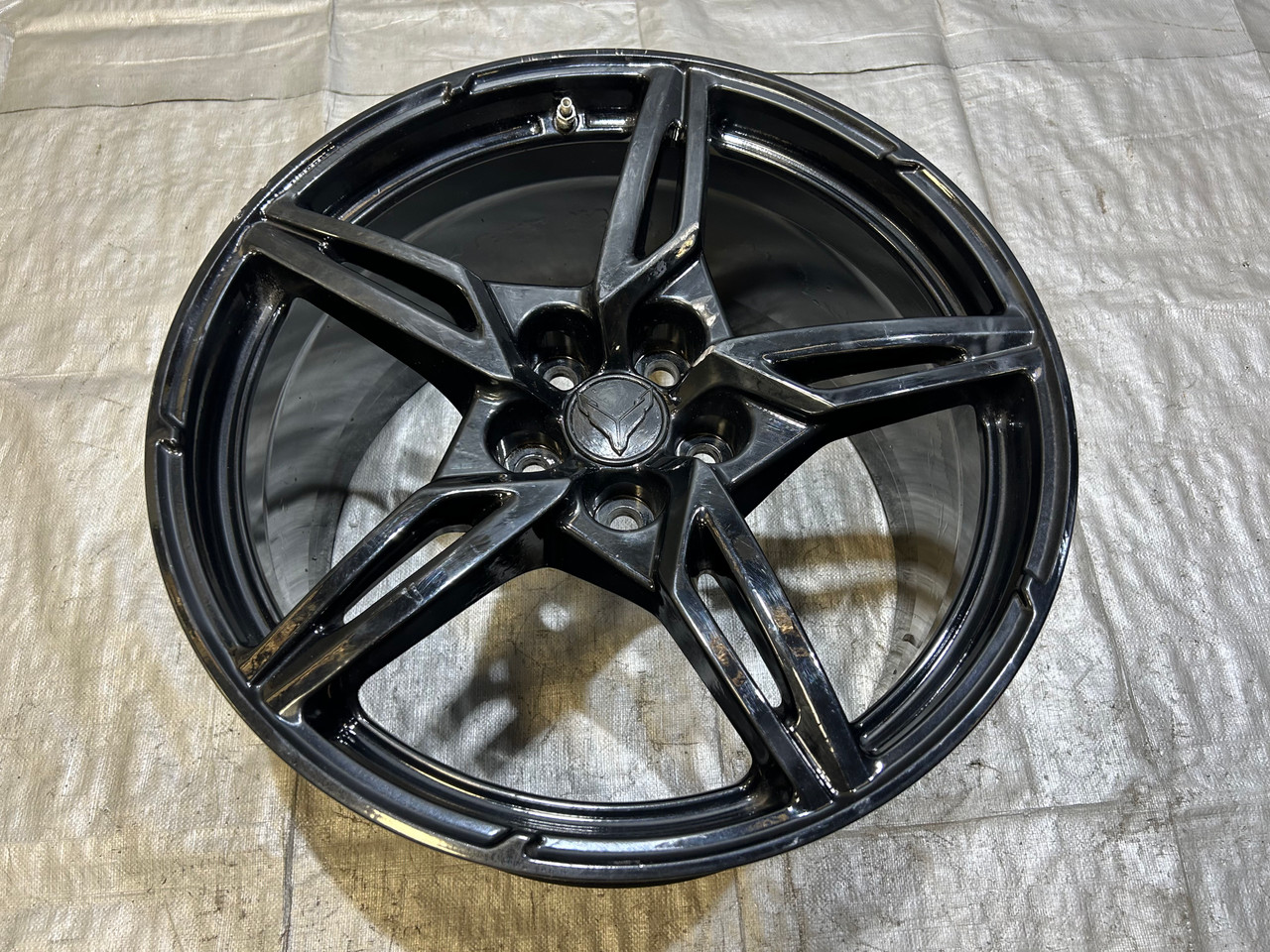 IMG_3751__10567.1770996288.jpg 2020-2025 Chevrolet C8 Corvette Stingray 20x11" OEM Rear Wheel Rim / *DAMAGE* / C8002 - Image 1