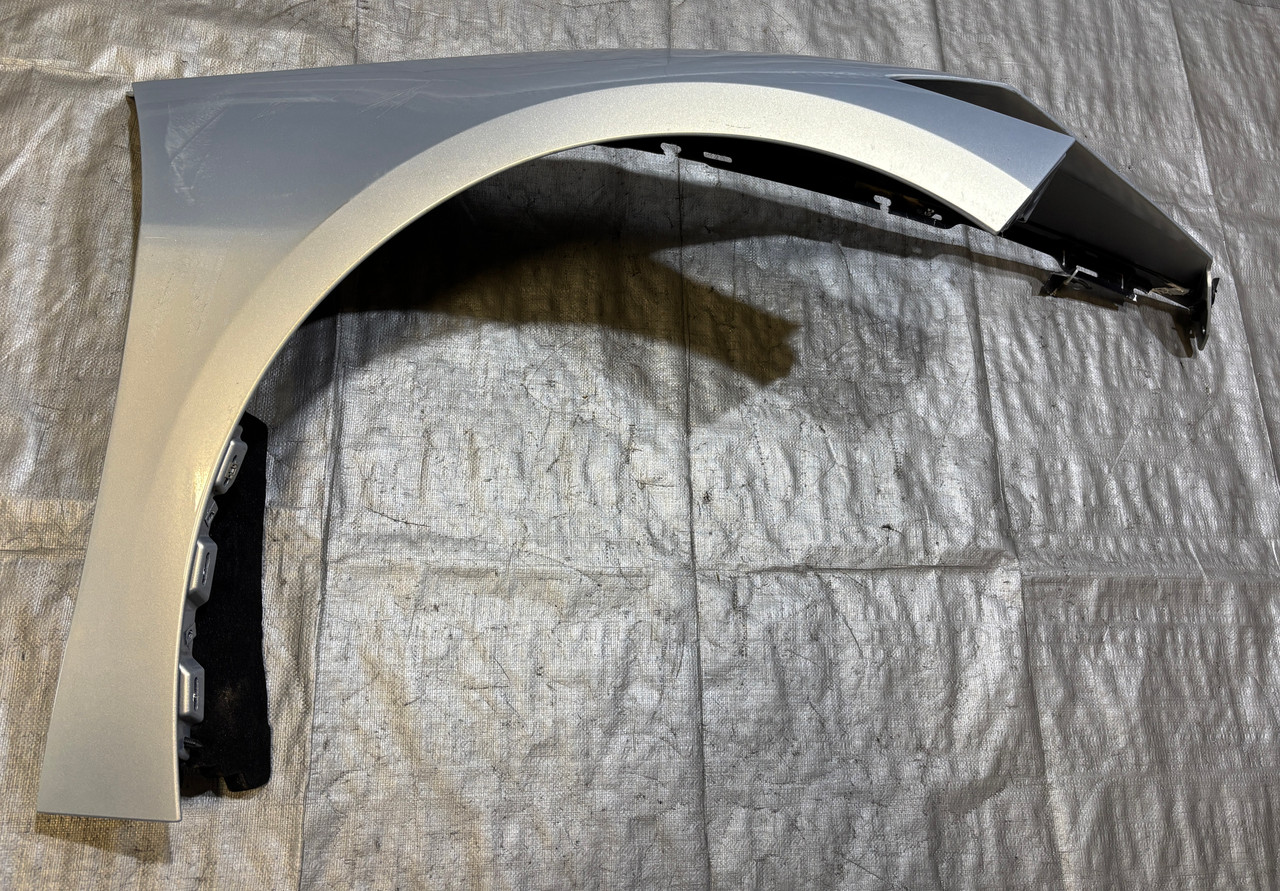 IMG_4420__70041.1769449875.jpg 2020-2025 Chevrolet C8 Corvette Stingray Passenger Side Fender Panel *DAMAGE* / Silver Flare Metallic C8001 - Image 1
