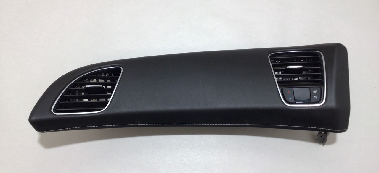 IMG_4613__91656.1695411271.jpg 2014-2019 Chevrolet C7 Corvette 3LT Black Nappa Leather Passenger Dash Pad / Vent / C7004 - Image 1