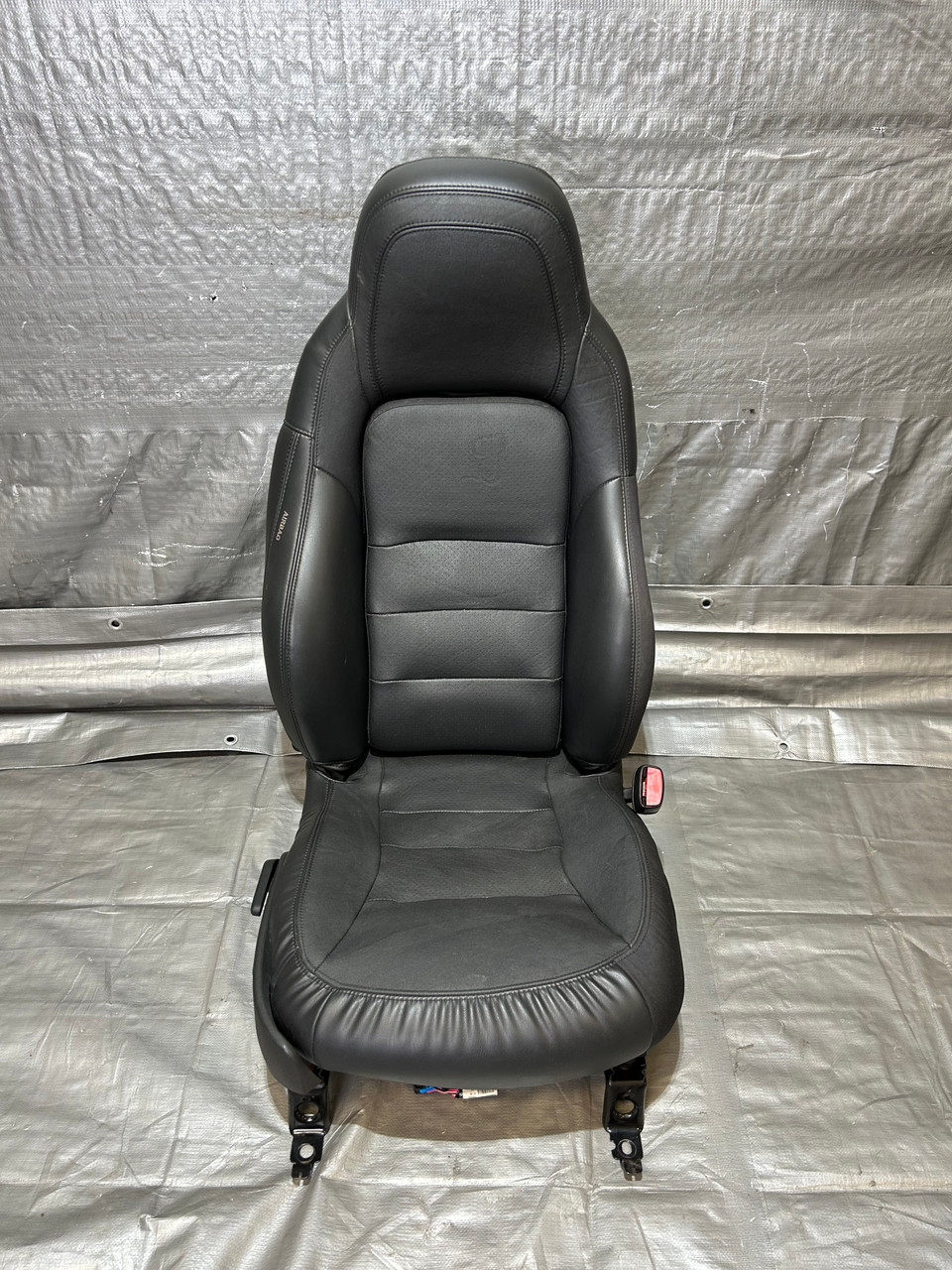 IMG_5149_2__51384.1776101704.jpg 2010 Chevrolet Corvette C6 Grand Sport Passenger Side Black Leather Seat / C6023 - Image 1