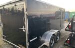 2023 Impact 7x16 Heavy Duty Cargo Trailer – Black, 5000# D-Rings, 400 Series Ramp - Image 6