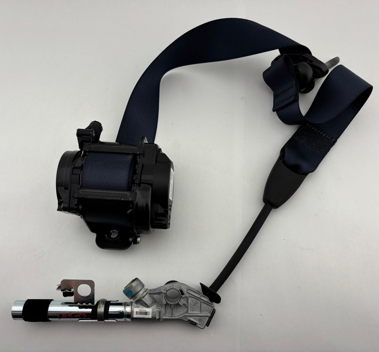 IMG_5440__45118.1773065634.jpg 2024-2025 Ford Mustang GT Dark Horse S650 Coupe Passenger RH Seat Belt Pretensioner / Indigo Blue / FM201 - Image 1