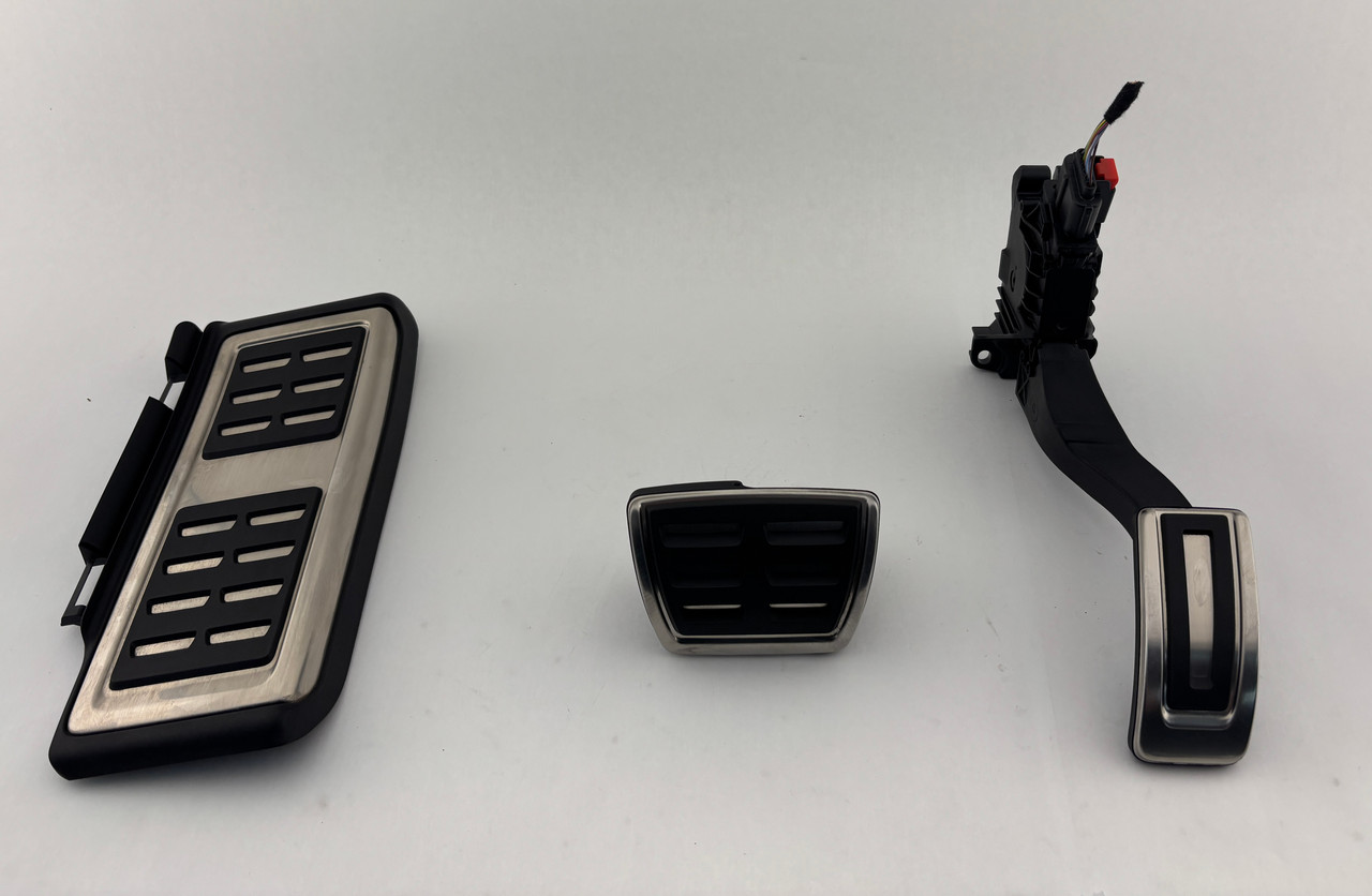 IMG_5517__36993.1781896826.jpg 2022-2025 Volkswagen MK8 Golf R OEM Aluminum Pedal Trims / Automatic / M8R01 - Image 1
