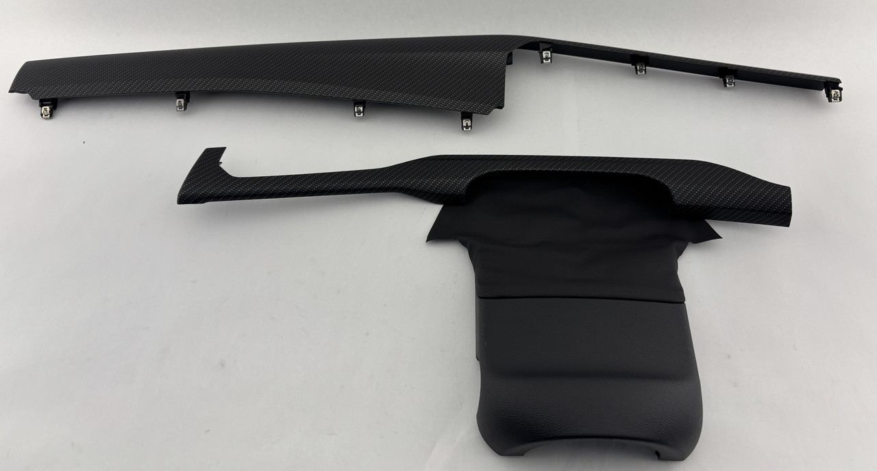 IMG_5530__26406.1781897792.jpg 2023-2024 Volkswagen MK8 Golf R Faux Carbon Dash Trim Panel Set / M8R01 - Image 1
