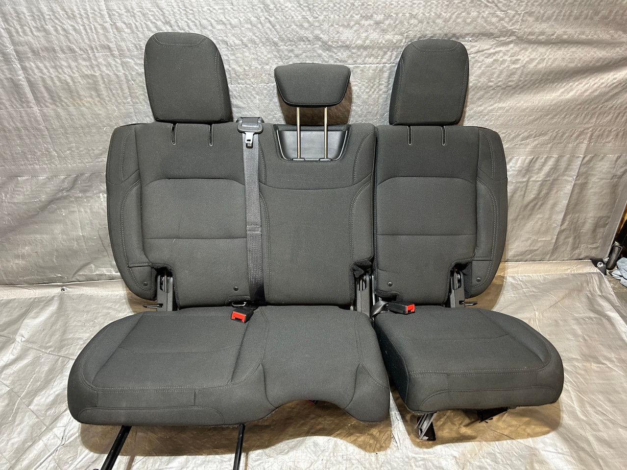 IMG_5592__07579.1728914794.jpg 2018-2023 Jeep Wrangler JL Unlimited 4DR 60/40 Folding Rear Seat Set / Black Cloth / JL005 - Image 1
