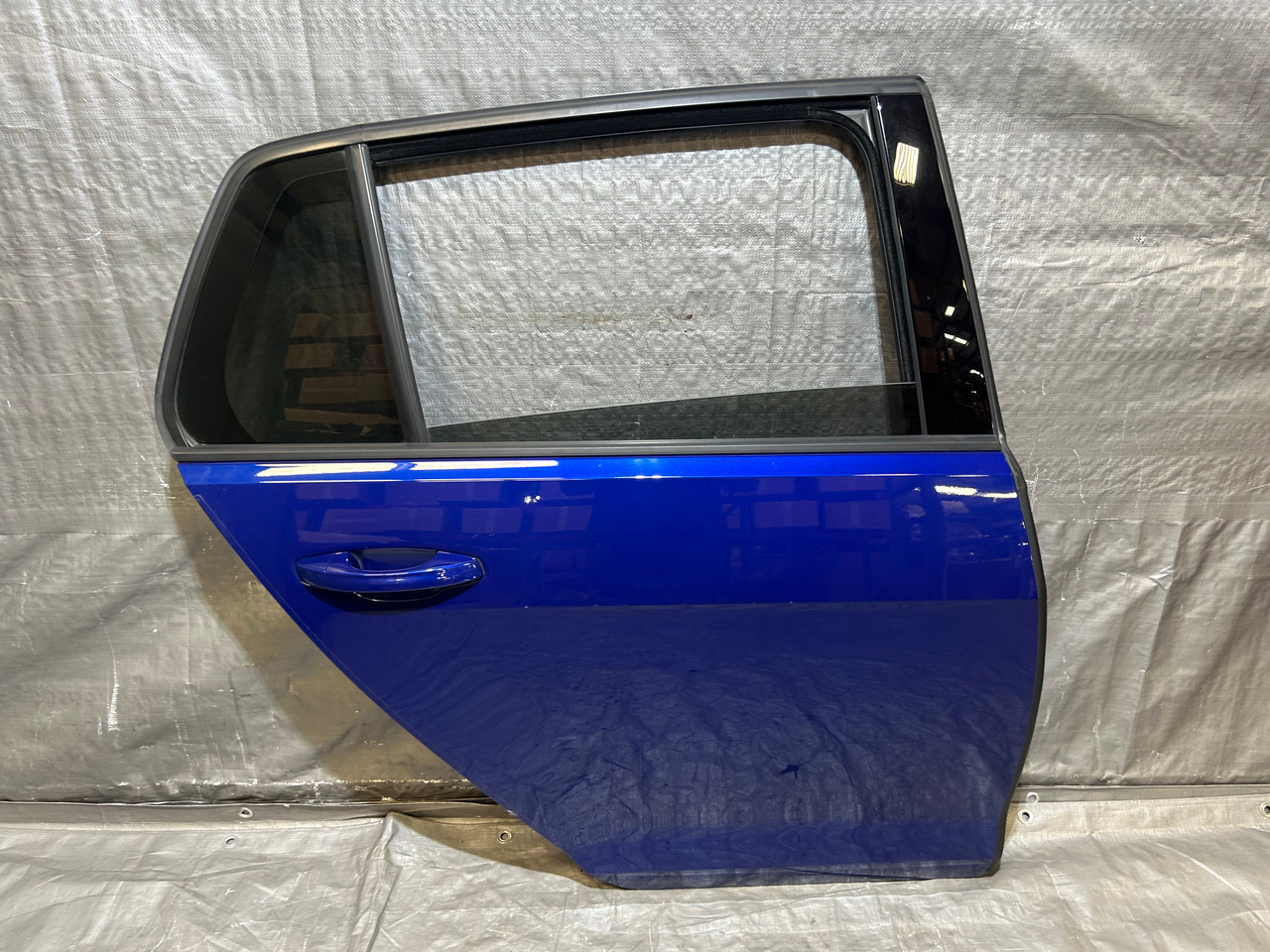 IMG_5620__31381.1753992441.jpg 2015-2020 Volkswagen MK7 Golf R Passenger Rear Door Assembly / Lapiz Blue Metallic M7R10 - Image 1