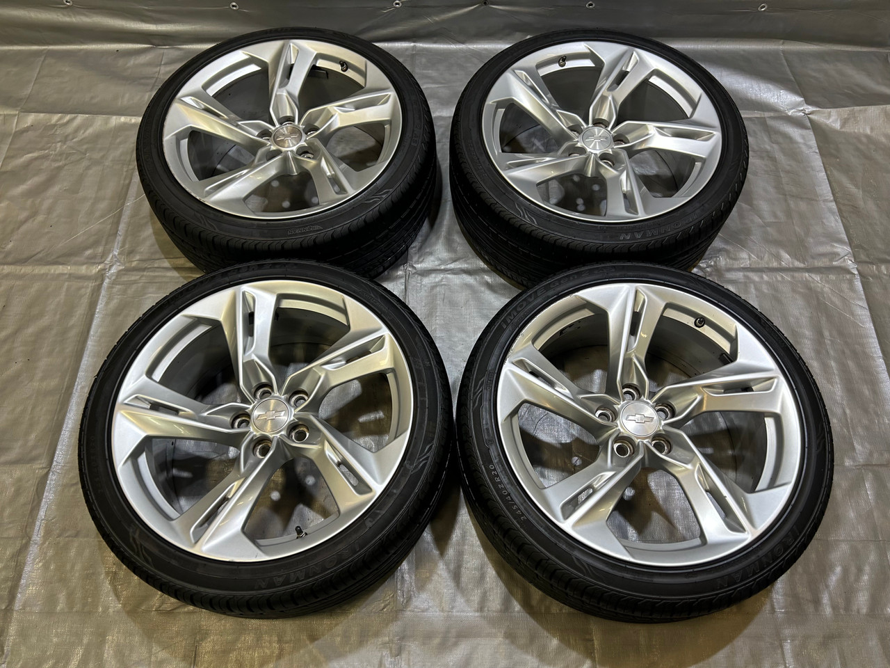 IMG_5687__00335.1754060395.jpg 2019-2024 Chevrolet Camaro LT1 20x8.5" Wheels Rims w/ Tires / Set of 4 / CM002 - Image 1