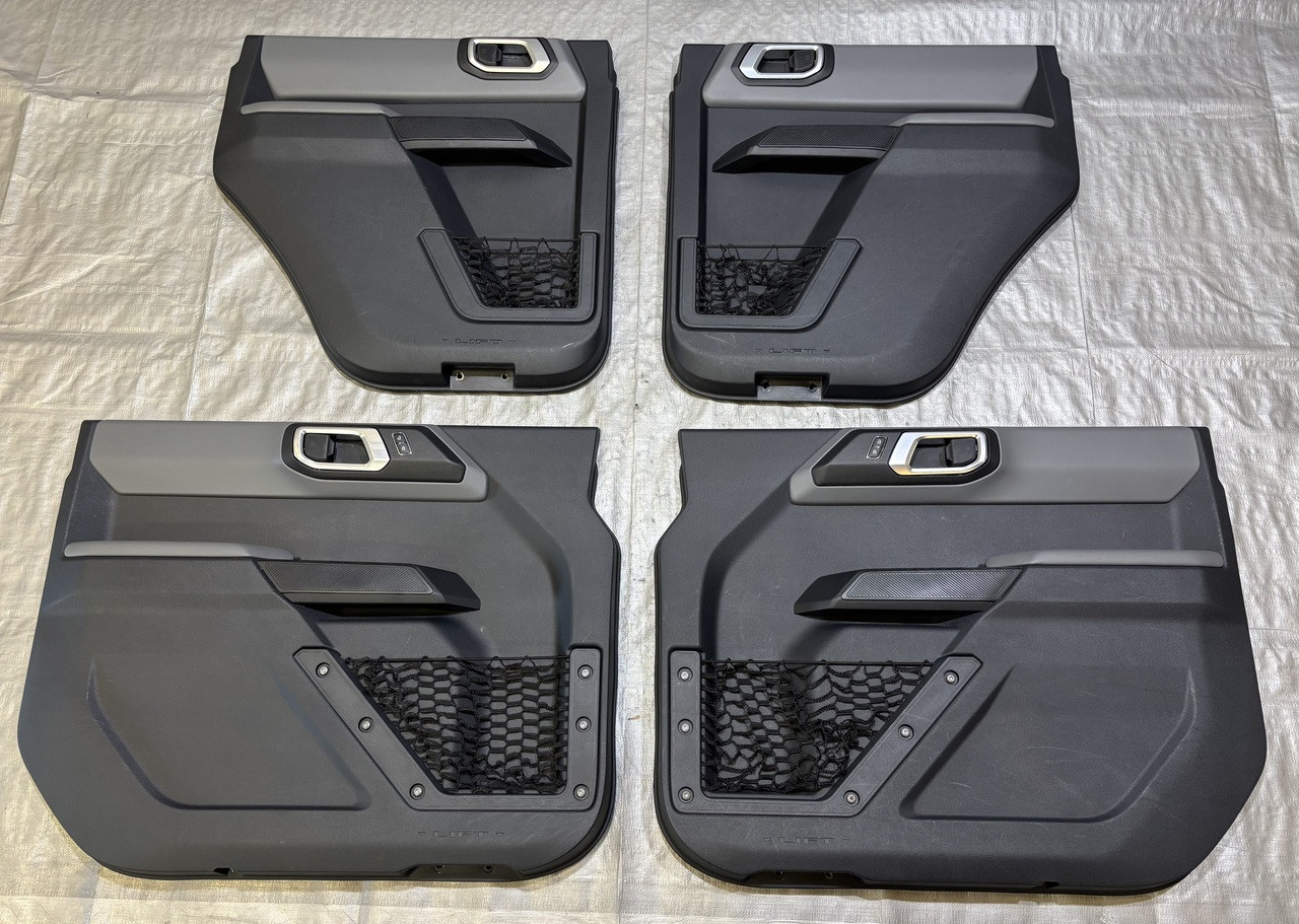 IMG_6008__53473.1773164862.jpg 2021-2024 Ford Bronco 4DR Interior Door Panels / Black & Gray / Set of 4 / BR005 - Image 1