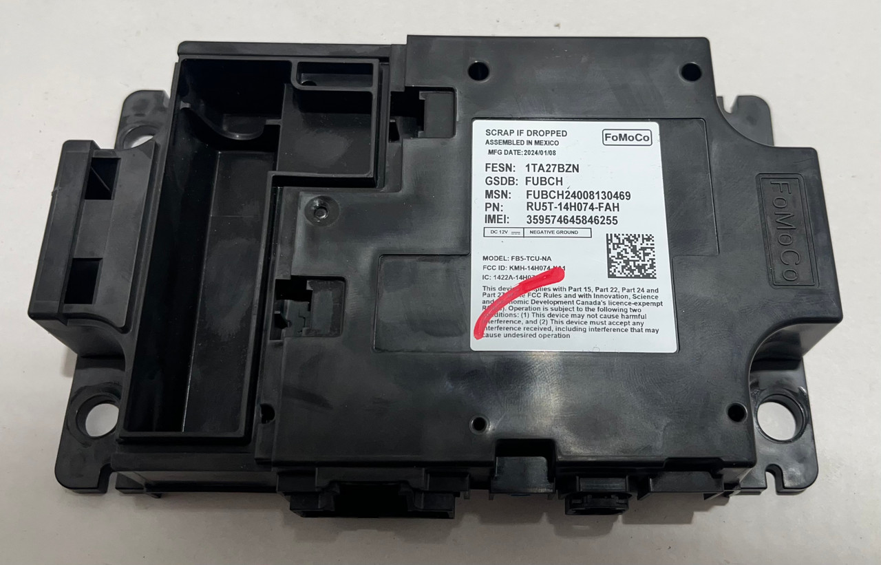 IMG_6058__37378.1772824111.jpg 2024 Ford Mustang GT S650 Telematics Control Module / RU5T14H074FAH / FM201 - Image 1