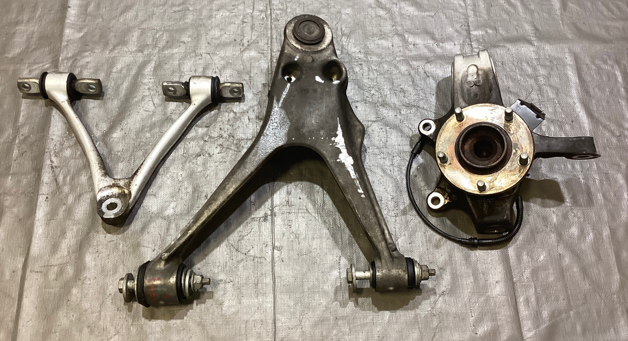 IMG_6222__85953.1702479482.jpg 2005-2013 Chevrolet Corvette C6 Base Passenger Front Knee Spindle Hub w/ Control Arms / C6013 - Image 1