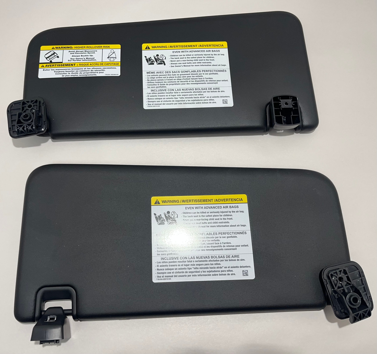 IMG_6486__70034.1773164910.jpg 2021-2024 Ford Bronco OEM Sun Visors / Pair / BR005 - Image 1