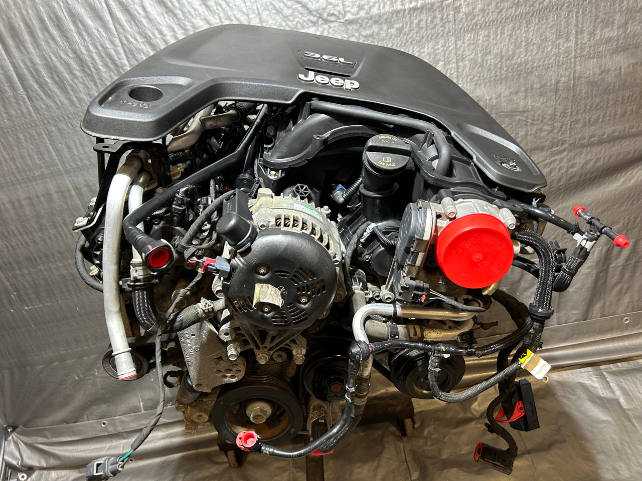 IMG_6537__10702.1760365016.jpg 2018-2020 Jeep Wrangler JL 3.6l V6 Engine Long Block / 71K JL010 - Image 1