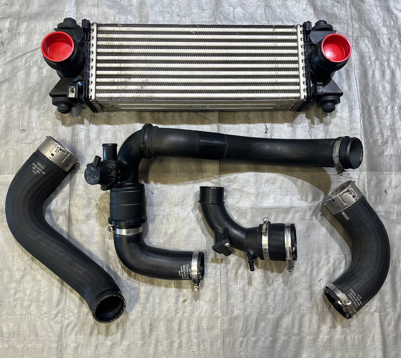 IMG_6606__55854.1773255454.jpg 2021-2024 Ford Bronco 2.3l OEM Intercooler w/ OEM Charge Pipes / BR005 - Image 1