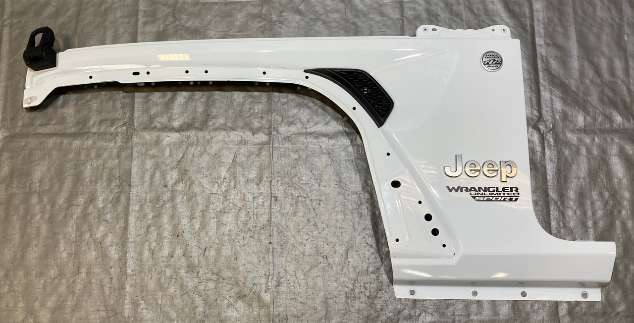 IMG_6611__19894.1760036327.jpg 2018-2023 Jeep Wrangler JL Driver Front Fender Apron Panel / Bright White JL010 - Image 1