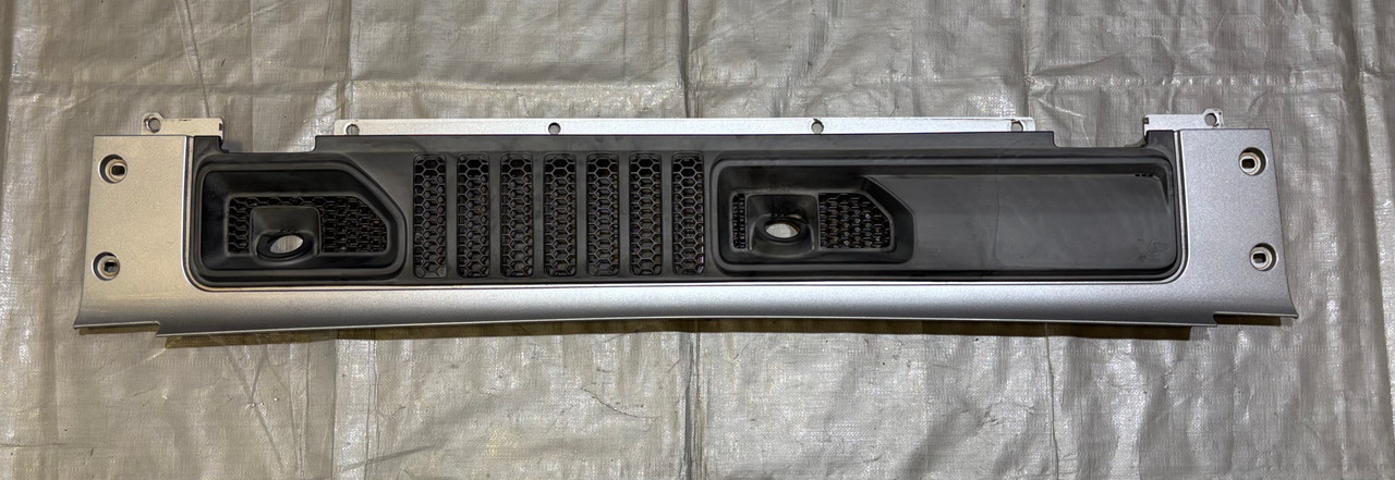 IMG_6751__51443.1776969993.jpg 2018-2024 Jeep Wrangler JL / Gladiator JT OEM Wiper Cowl Trim Panel / Billet Silver Metallic JL012 - Image 1