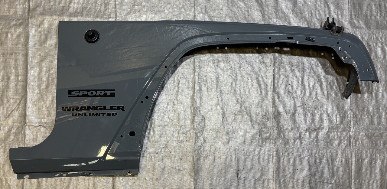 IMG_7084__26992.1773426019.jpg 2007-2018 Jeep Wrangler JK Passenger Side Fender Apron Panel / Anvil Clear Coat JK017 - Image 1