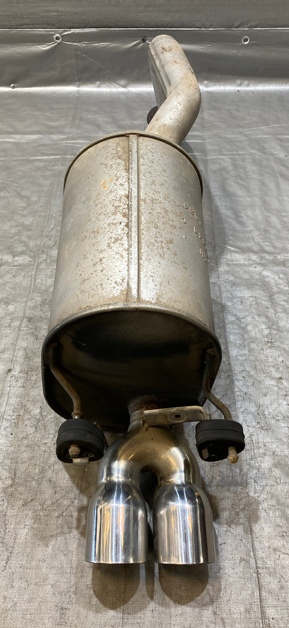 IMG_7215__93835.1764004865.jpg 2005-2008 Chevrolet Corvette C6 Passenger Side OEM Exhaust Muffler w/ Tips / 74K C6020 - Image 1
