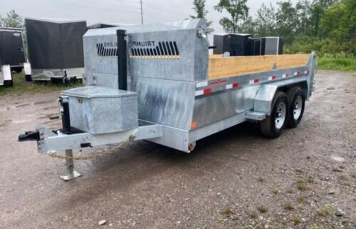 202 Triumph 14′ 7T Galvanized Dump - Image 3