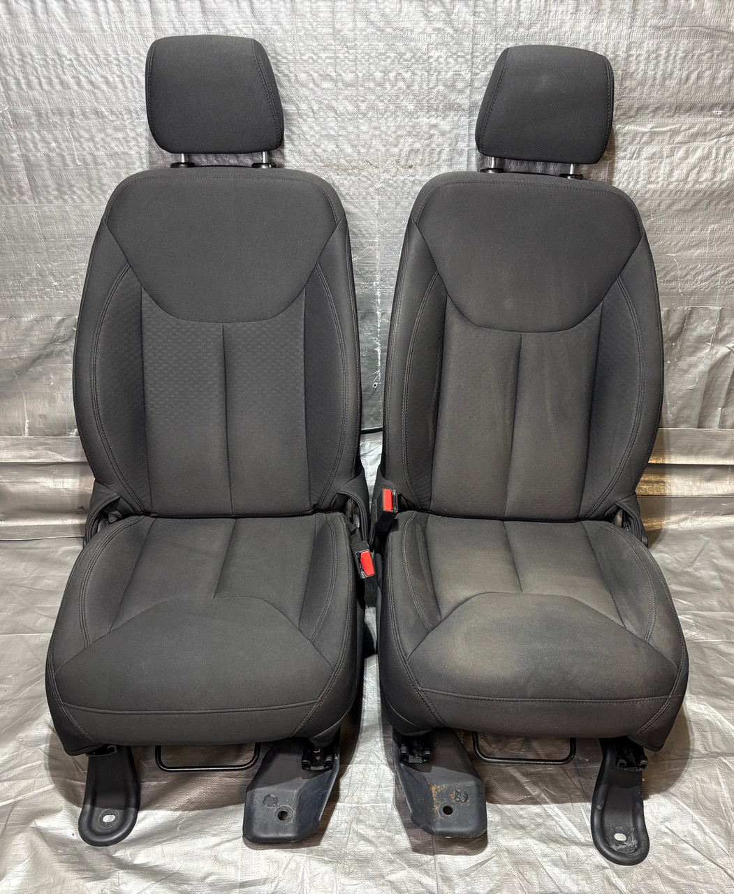 IMG_7862__68443.1773850211.jpg 2013-2018 Jeep Wrangler JK Unlimited 4DR Black Cloth Front Seats / Pair / JK017 - Image 1