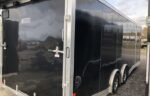 2023 Mission Trailers 8x24 Aluminum Car Hauler Cargo Trailer – Torsion Axles, Rear Spoiler, Black - Image 5