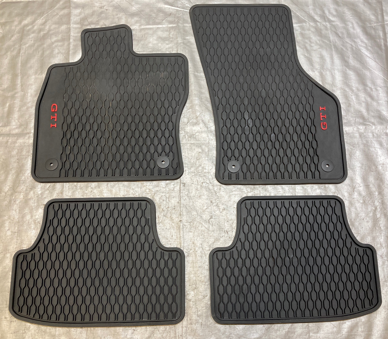IMG_8151__57778.1760543640.jpg 2022-2024 Volkswagen MK8 GTI OEM All Weather Rubber Floor Mats / USED / M8002 - Image 1