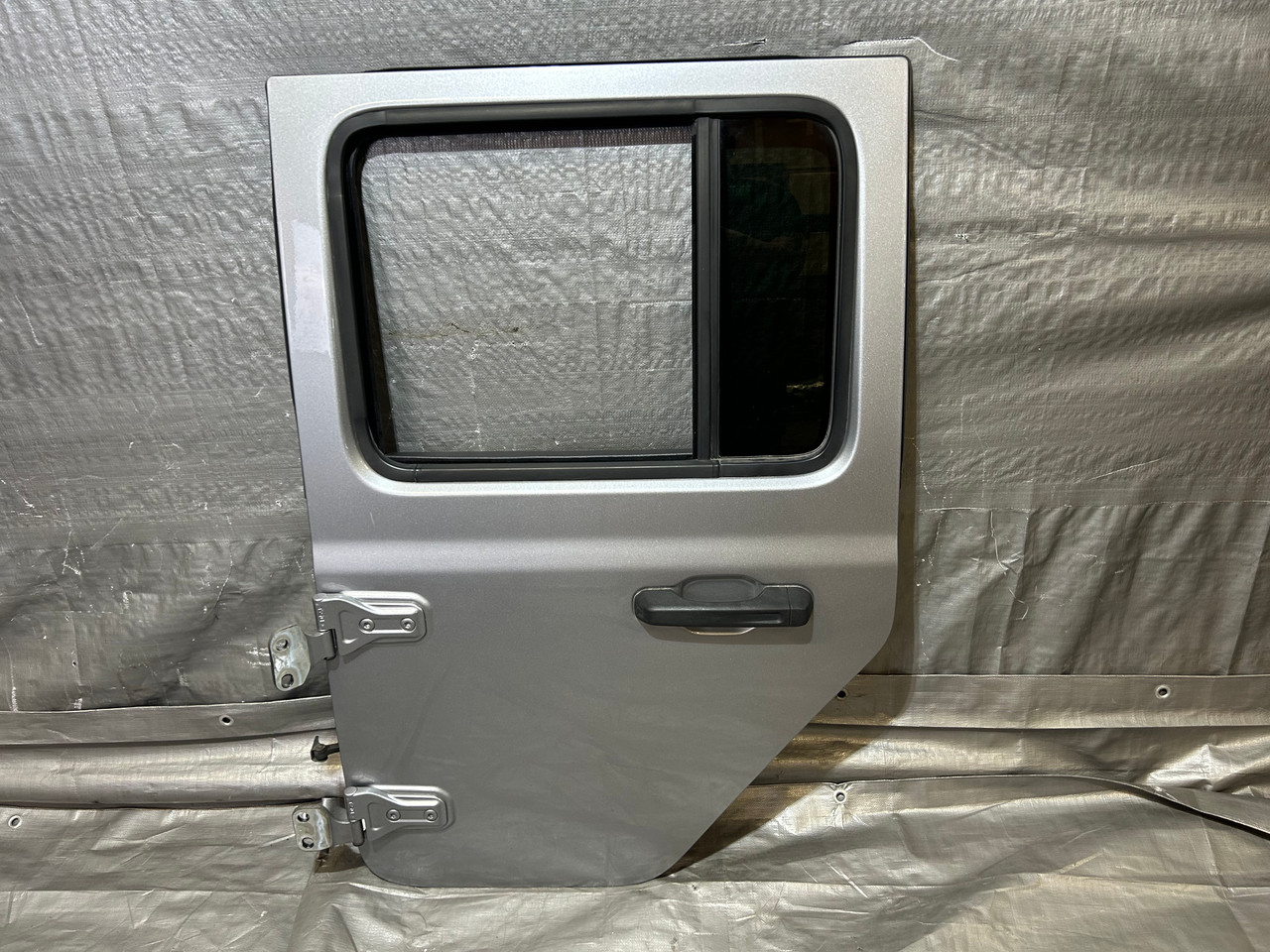 IMG_8399_4__31776.1777317549.jpg 2018-2024 Jeep Wrangler JL Unlimited 4DR Driver Rear Door Assembly / Billet Silver Metallic JL012 - Image 1