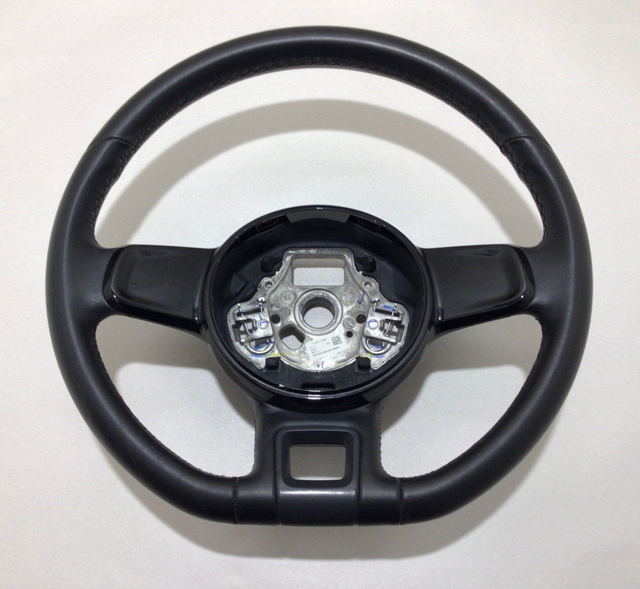IMG_8837__04356.1676466272.jpg 2012-2019 Volkswagen Beetle Leather Steering Wheel w/ Trim / Manual / VB007 - Image 1