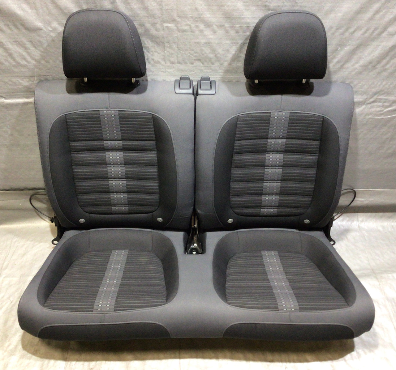 IMG_8864__78784.1676468904.jpg 2012-2019 Volkswagen Beetle Coupe Titan Black Cloth Rear Seat Set / VB007 - Image 1