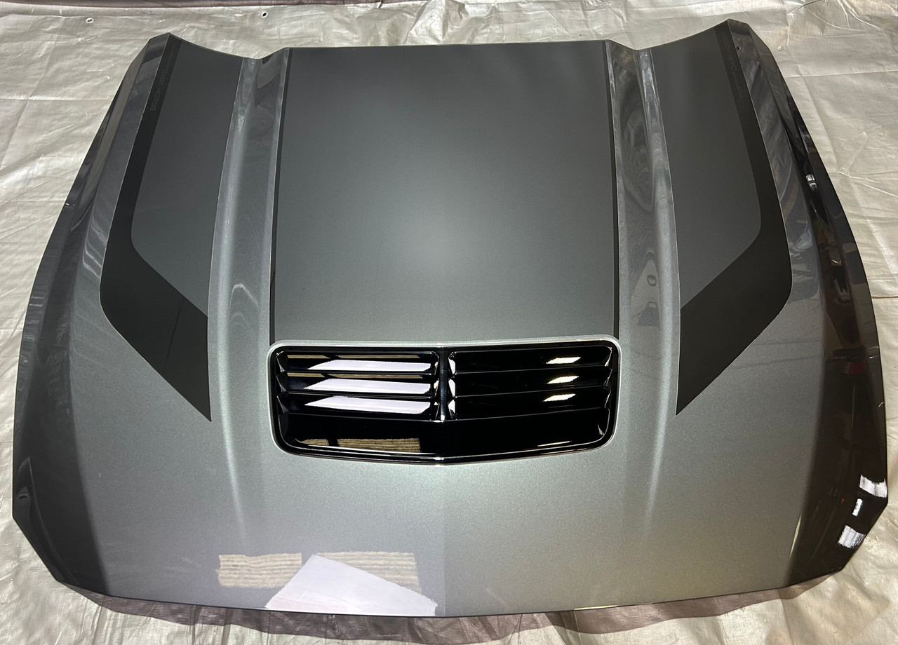 IMG_9336_3__06807.1773347663.jpg 2024-2025 Ford Mustang GT Dark Horse S650 OEM Hood Panel w/ Vent / Carbonized Gray Metallic FM201 - Image 1