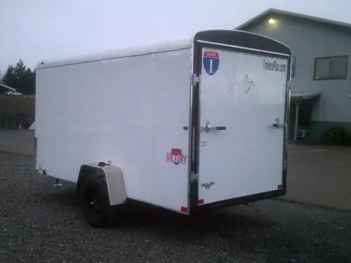 6x12 Victory Enclosed Cargo Trailer – Steel/Aluminum Frame, Ramp Door - Image 3