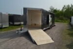 2023 Pace 8.5' x 22' Aluminum Enclosed Car Hauler – 9,990 lb GVWR, Sled Package, Torsion Axles, Charcoal/Black