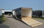 2023 Pace 8.5' x 22' Aluminum Enclosed Car Hauler – 9,990 lb GVWR, Sled Package, Torsion Axles, Charcoal/Black - Image 2