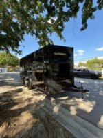 2026 Hook & Line 8.5 x 16 Enclosed Cargo Trailer | 9,990 lb GVWR | Black Blackout Package, Ramp Door