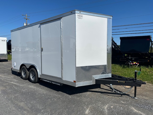 covered-wagon-85-x-16-enclosed-car-trailer-spare-tire.jpg Covered Wagon 8.5 x 16 Enclosed Car Trailer – Spare Tire - Image 1