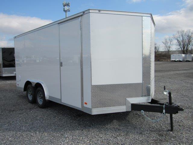 covered-wagon-85x16-enclosed-car-trailer-ramp-door.jpg Covered Wagon 8.5’x16′ Enclosed Car Trailer — Ramp Door - Image 1