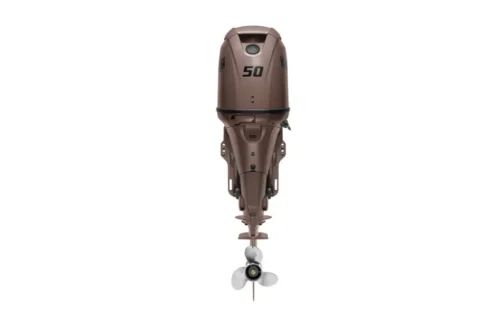 Yamaha 50 HP Matte Brown Outboard Motor — Power Trim & Tilt, Electric Start, Remote Mechanical Control - Image 5