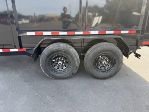 2026 DOWN2EARTH 7X14X4 TANDEM AXLE STEEL DUMP TRAILER 14K - Image 5