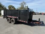 2026 DOWN2EARTH 7X14X4 TANDEM AXLE STEEL DUMP TRAILER 14K - Image 5