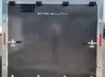 8.5' x 20' Aluminum Car Hauler Enclosed Trailer | Tandem Axle, 7000 lb GVWR, Rear Ramp Door & Escape Door – Gray/Silver - Image 5