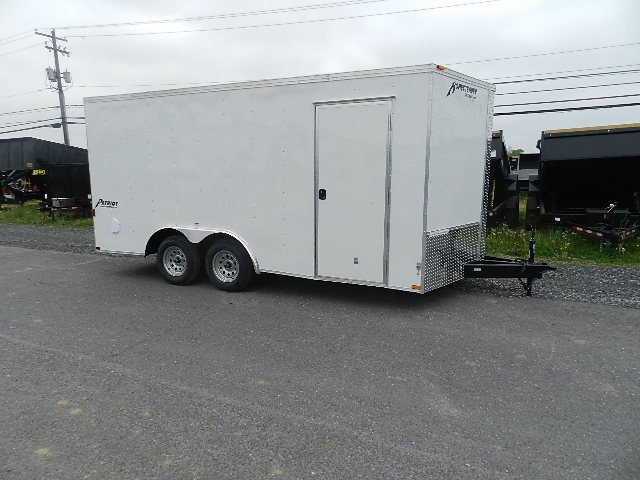homesteader-85-x-16-v-nose-enclosed-car-hauler-extended-tongue.jpg Homesteader 8.5 x 16 V-Nose Enclosed Car Hauler – Extended Tongue - Image 1